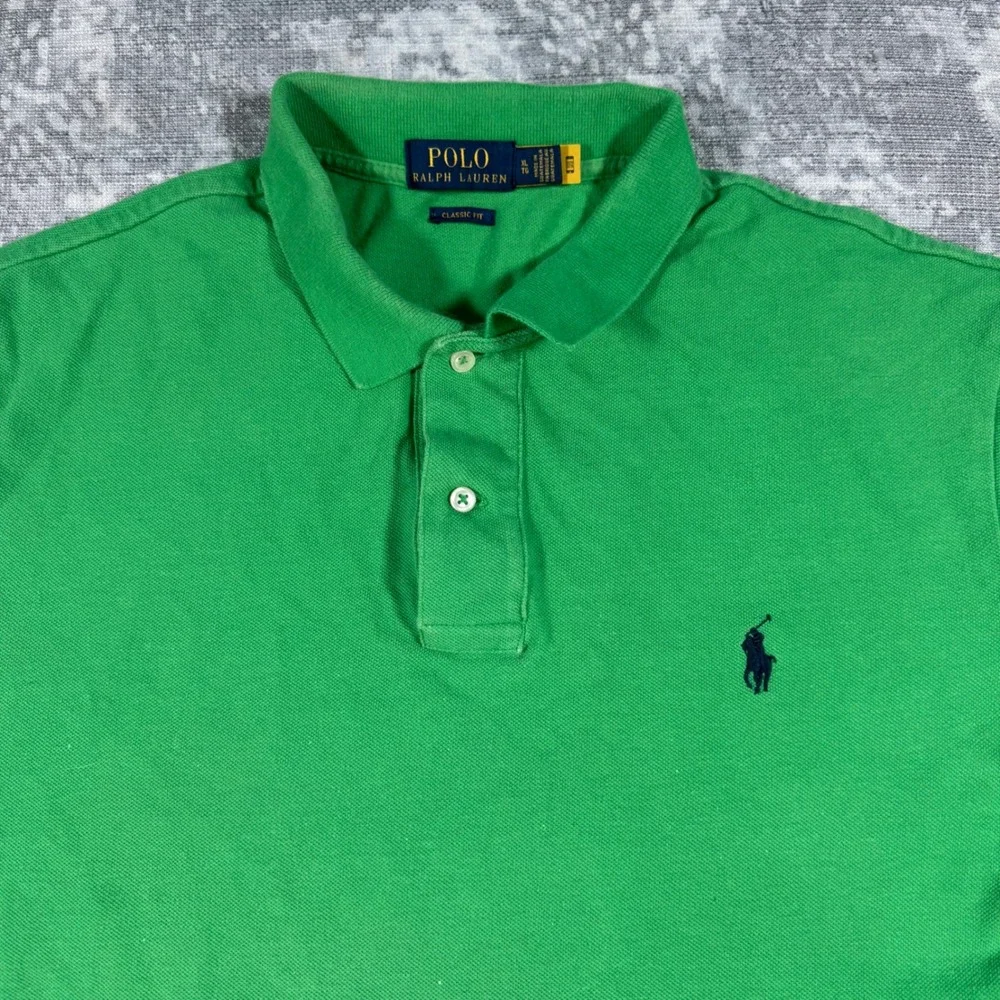 Polo Ralph Lauren Polo Shirt Mens XL Green Classic Fit Short Sleeve Pony Logo
